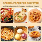 100/200pcs 6.3 Inch Non-Stick Round Air Fryer Disposable Liners – Baking Paper for Air Fryer, Kitchen Accessories