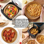 100/200pcs 6.3 Inch Non-Stick Round Air Fryer Disposable Liners – Baking Paper for Air Fryer, Kitchen Accessories