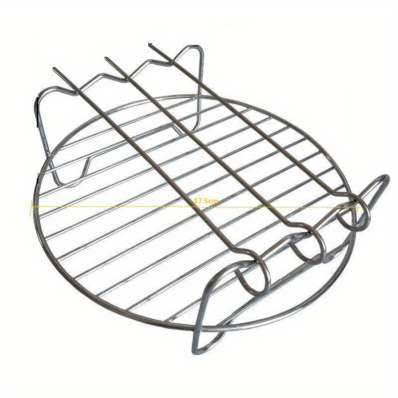 Air Fryer Accessories Set of 5 – Stainless Steel Baking Basket, Grill Rack & Pizza Pan for 3.5-5.8QT Air Fryers, 6/7 Inch Compatible Cookware