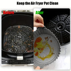 2 Packs Reusable Silicone Air Fryer Liners – Easy Clean, Dishwasher Safe, Non-Stick Cooking Accessories for Healthier Meals