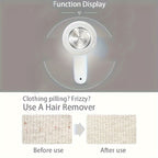 USB Rechargeable Electric Lint Remover – Portable Fabric Shaver with Extra Blade for Clothes, Bedding, Sofa & Carpet