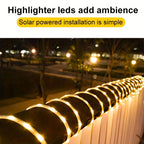 1pc Solar Outdoor LED Strip Lights