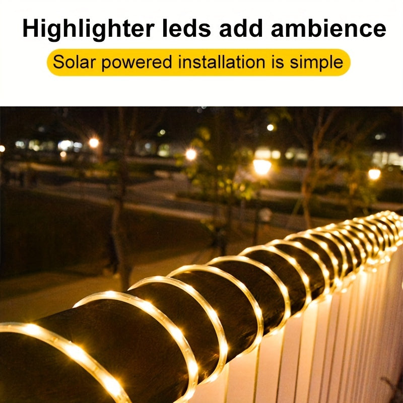 1pc Solar Outdoor LED Strip Lights