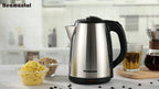 Electric Kettle 1.8L – Hot Water Boiler & Tea Kettle with Auto Shut-Off, Boil-Dry Protection, Stainless Steel Double Wall, BPA-Free, LED Indicator & Instant Heating Base