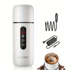 420ML Portable Travel Electric Kettle – Car Water Heater with Magnetic Induction, 304 Stainless Steel, Anti-Dry Burn, 12V/24V, Compact & Easy-to-Use