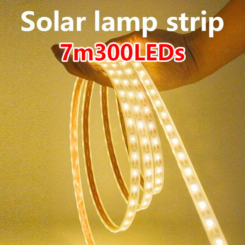 1pc Solar Outdoor LED Strip Lights