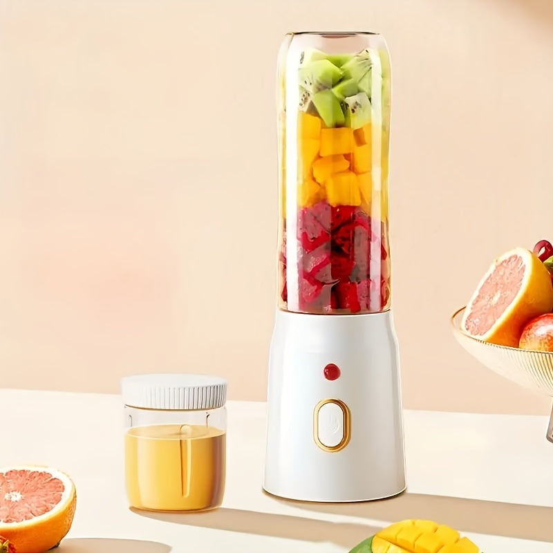 3pcs/set Portable USB Charging Blender & Juicer – Multifunctional Double Cup for Home, Students & Food Prep