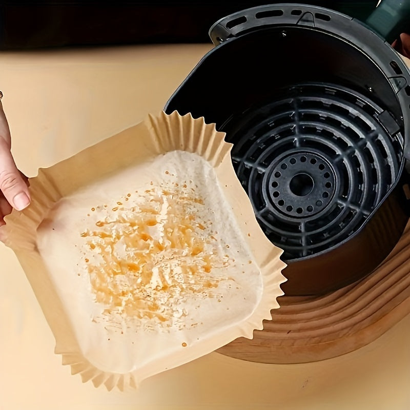 100-Pack Multipurpose Non-Stick Baking Parchment Liners – Round Pre-Cut Paper Sheets for Oven & Air Fryer, Healthy Cooking & Baking