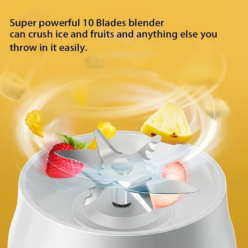 3pcs/set Portable USB Charging Blender & Juicer – Multifunctional Double Cup for Home, Students & Food Prep