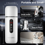 420ML Portable Travel Electric Kettle – Car Water Heater with Magnetic Induction, 304 Stainless Steel, Anti-Dry Burn, 12V/24V, Compact & Easy-to-Use