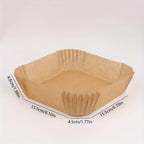 100-Pack Multipurpose Non-Stick Baking Parchment Liners – Round Pre-Cut Paper Sheets for Oven & Air Fryer, Healthy Cooking & Baking