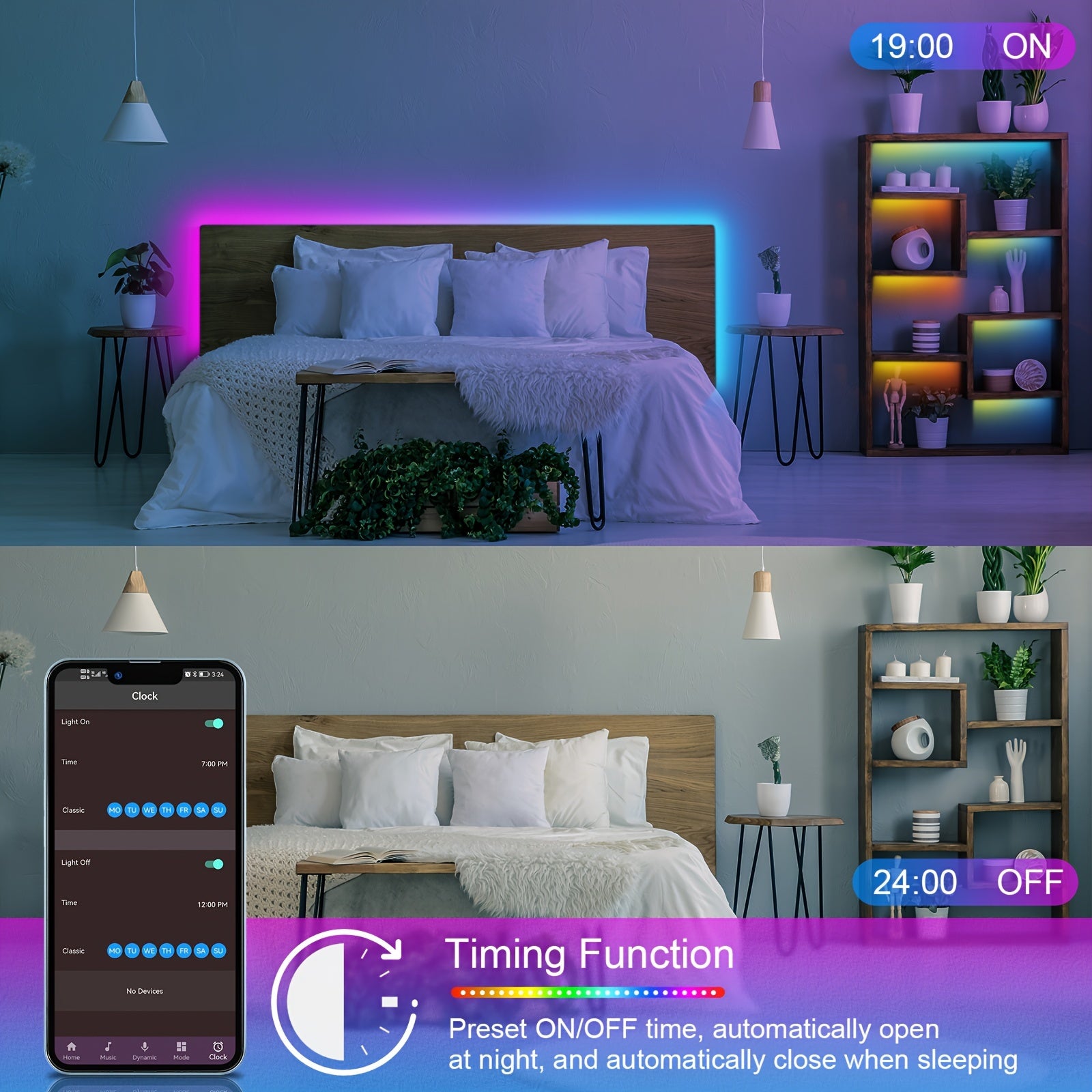 16-100ft Smart LED Strip Lights