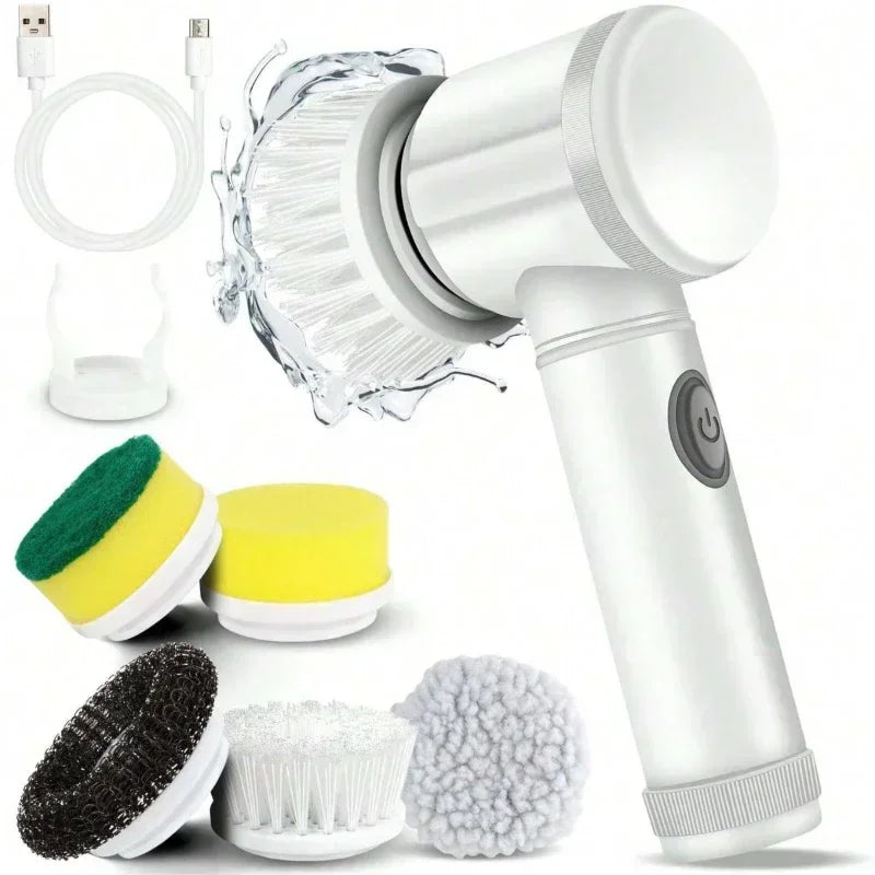 Electric Spin Scrubber | 5-in-1 Power Cleaning Brush