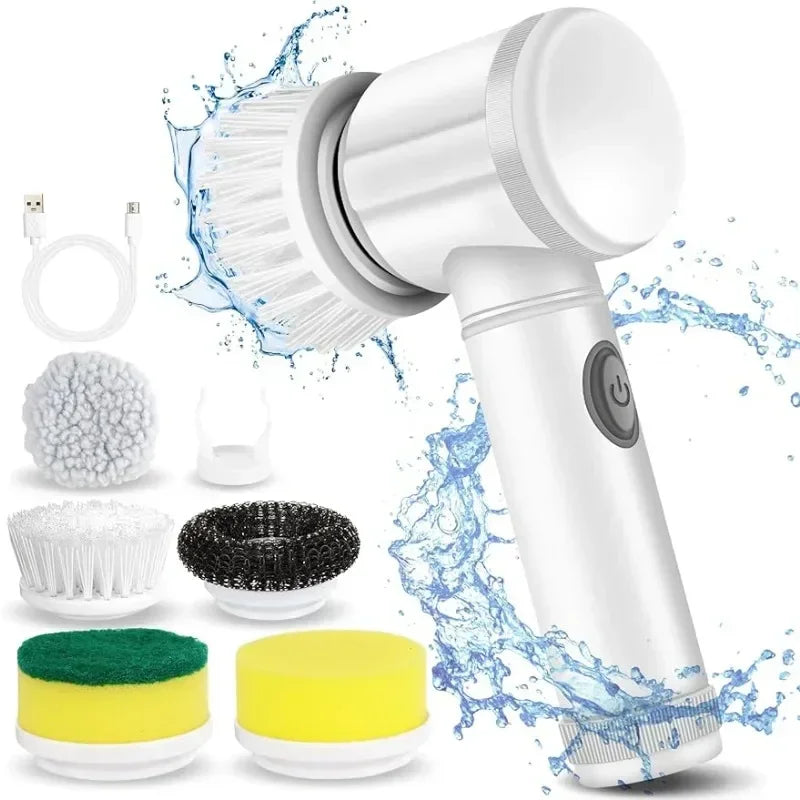 Electric Spin Scrubber | 5-in-1 Power Cleaning Brush