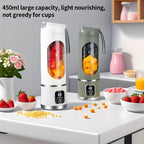 Portable USB Rechargeable Mini Blender & Juicer – 3 Modes, Digital Display, 12-Blade, 15.22oz, Easy Clean, Travel-Friendly