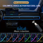 196-Inch RGB Car Interior LED Strip Lights – USB Ambient Lighting Kit with App Control, Fiber Optics & Music Sync for Door, Console & Dashboard