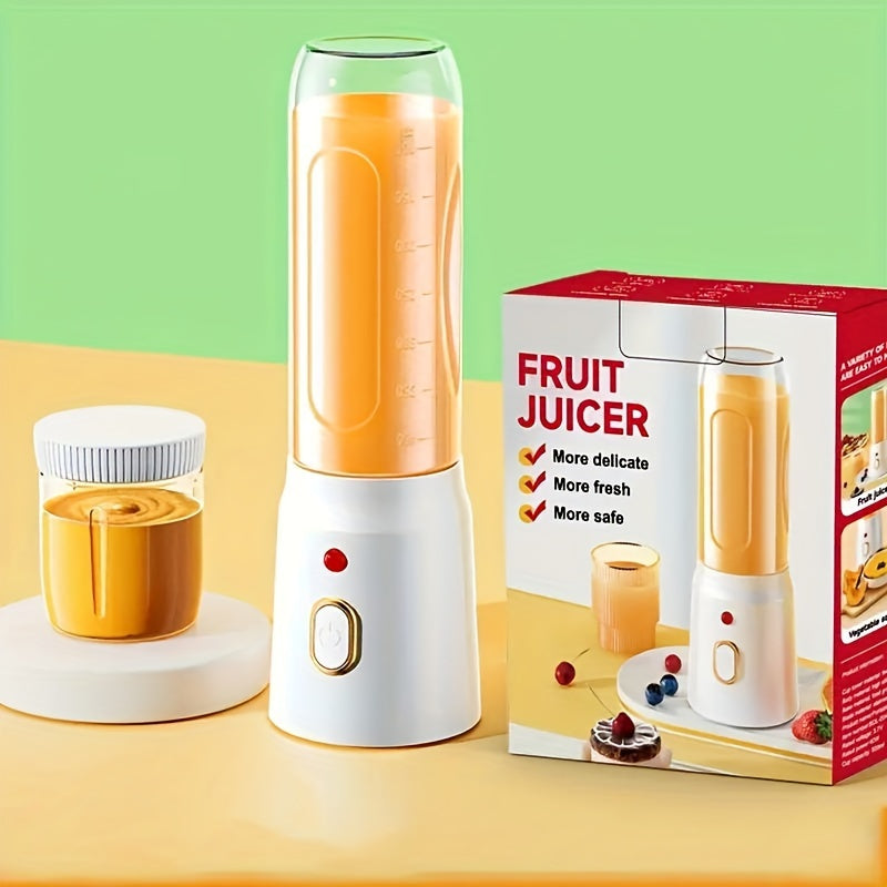 3pcs/set Portable USB Charging Blender & Juicer – Multifunctional Double Cup for Home, Students & Food Prep