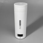 1pc Compact Travel Electric Kettle – Portable Stainless Steel Water Boiler with Auto Shut-Off, 4 Heating Settings, Dry Protection, 500ml Capacity for Coffee & Tea – White