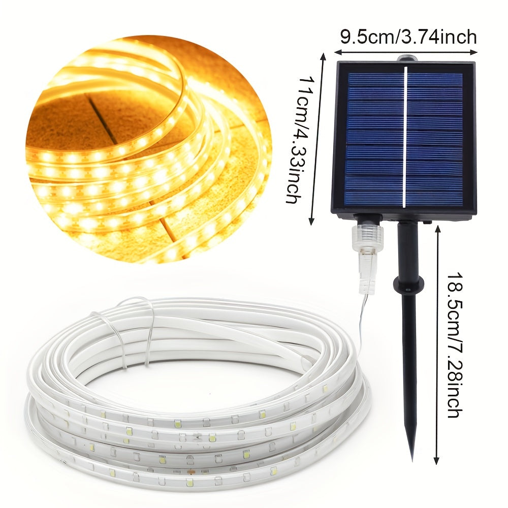 1pc Solar Outdoor LED Strip Lights