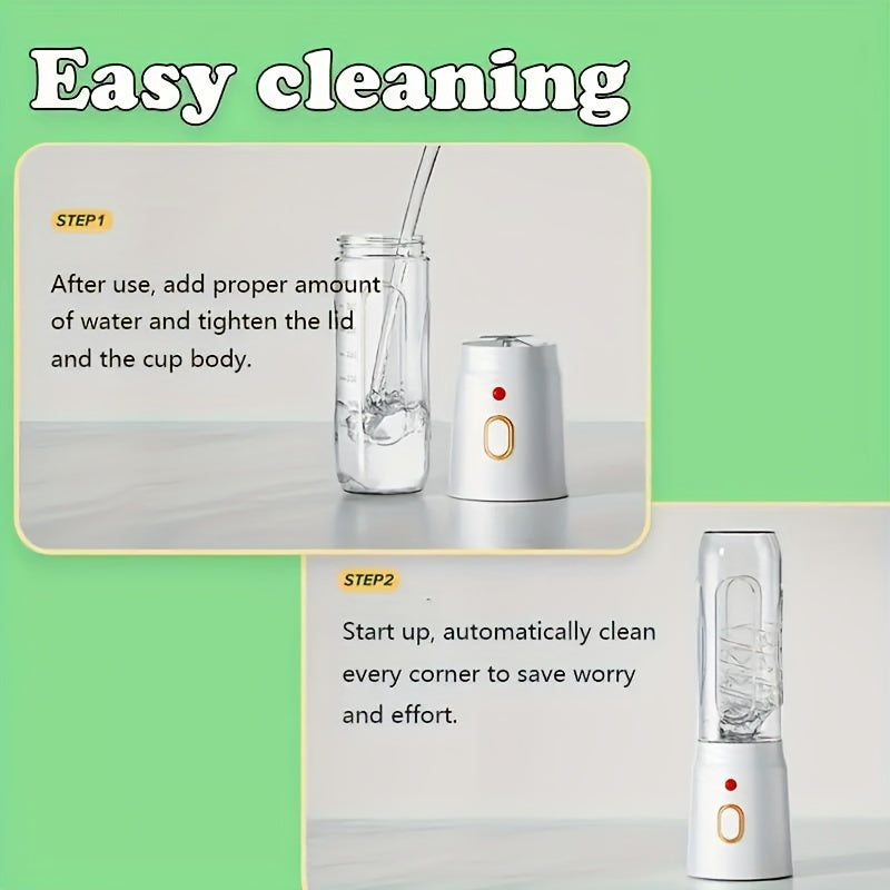 3pcs/set Portable USB Charging Blender & Juicer – Multifunctional Double Cup for Home, Students & Food Prep