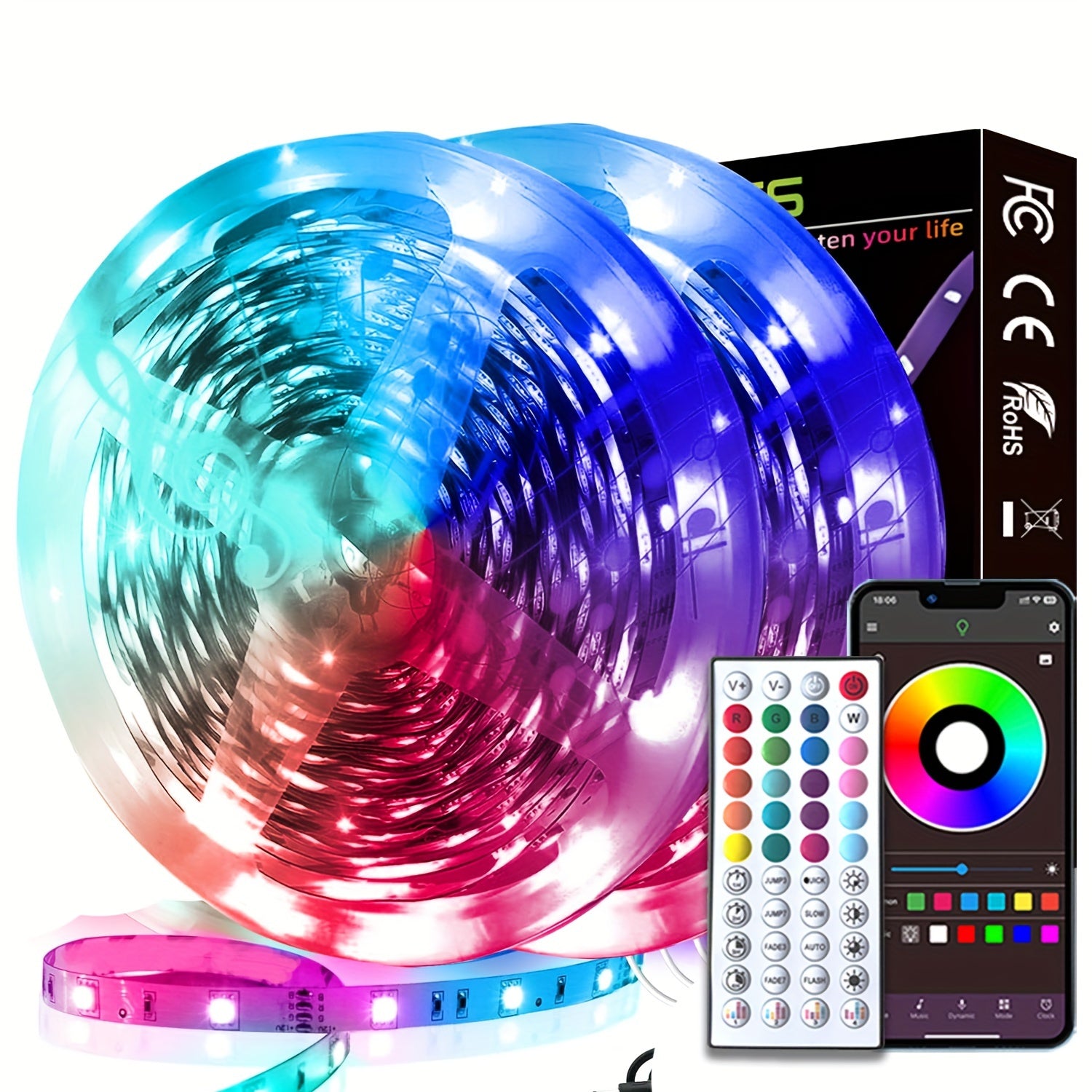 16-100ft Smart LED Strip Lights