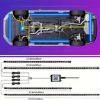 4pcs Vibrant Undercar LED Strip Lights