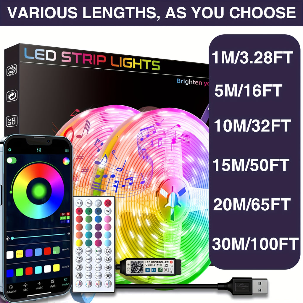16-100ft Smart LED Strip Lights
