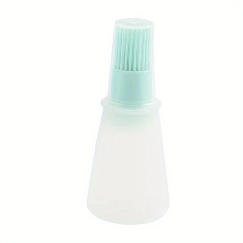 1pc Silicone High-Temperature Resistant Oil Brush with Bottle Brush – Air Fryer, Pancake Grill & BBQ Accessories