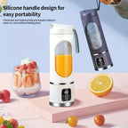 Portable USB Rechargeable Mini Blender & Juicer – 3 Modes, Digital Display, 12-Blade, 15.22oz, Easy Clean, Travel-Friendly